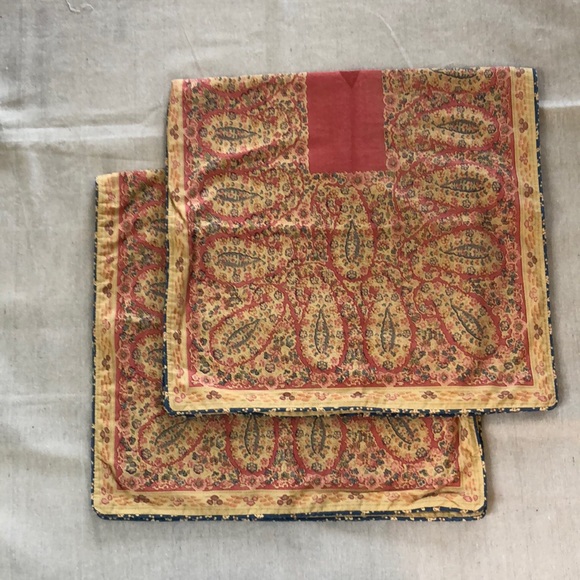 Ralph Lauren Other - Vintage Ralph Lauren king paisley pillow covers